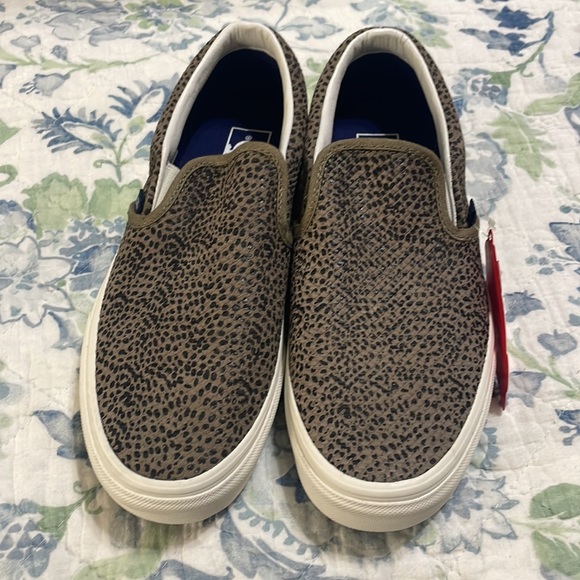 Vans- Women’s Brown/Black Slip On Vans Size 7.5 - Picture 2 of 7